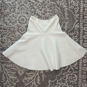 BCBGMaxAzria Cream Flared Skirt